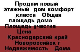 Продам новый 2 этажный  дом комфорт-класса › Общая площадь дома ­ 200 › Площадь участка ­ 350 › Цена ­ 8 500 000 - Краснодарский край, Новороссийск г. Недвижимость » Дома, коттеджи, дачи продажа   . Краснодарский край